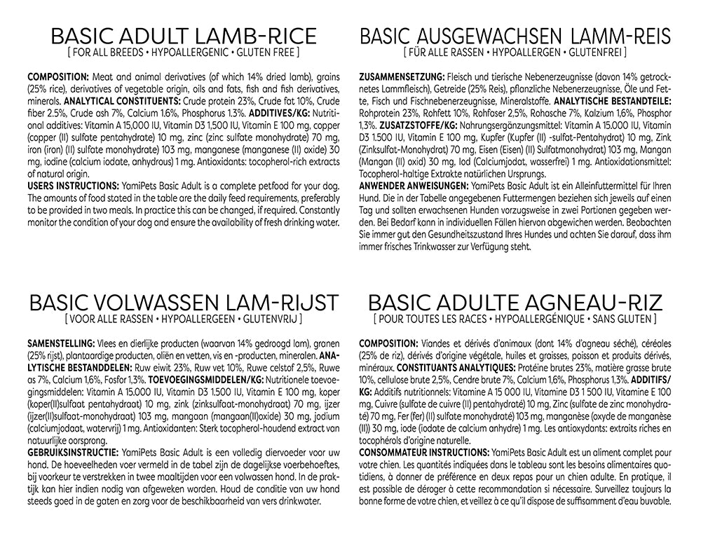 Basic Adult Lamb-Rice