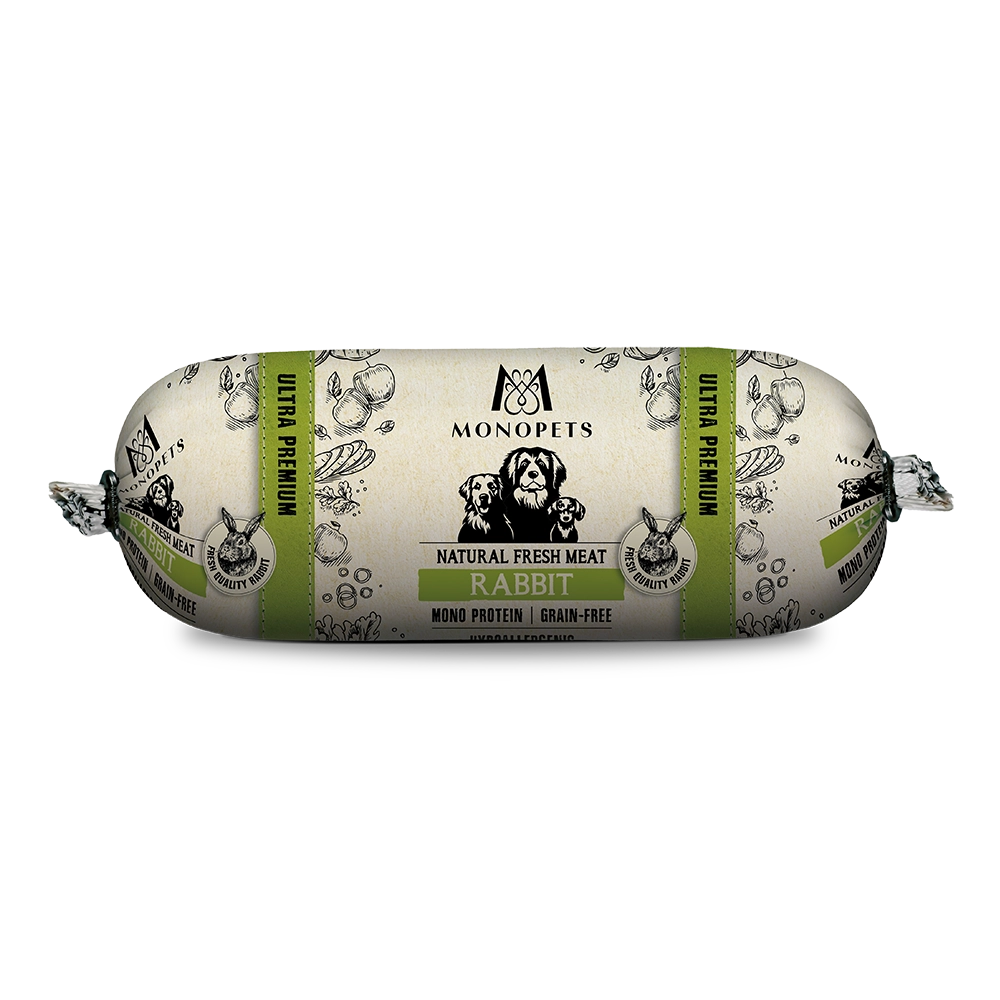Hondenworst Fresh Rabbit Mono Protein