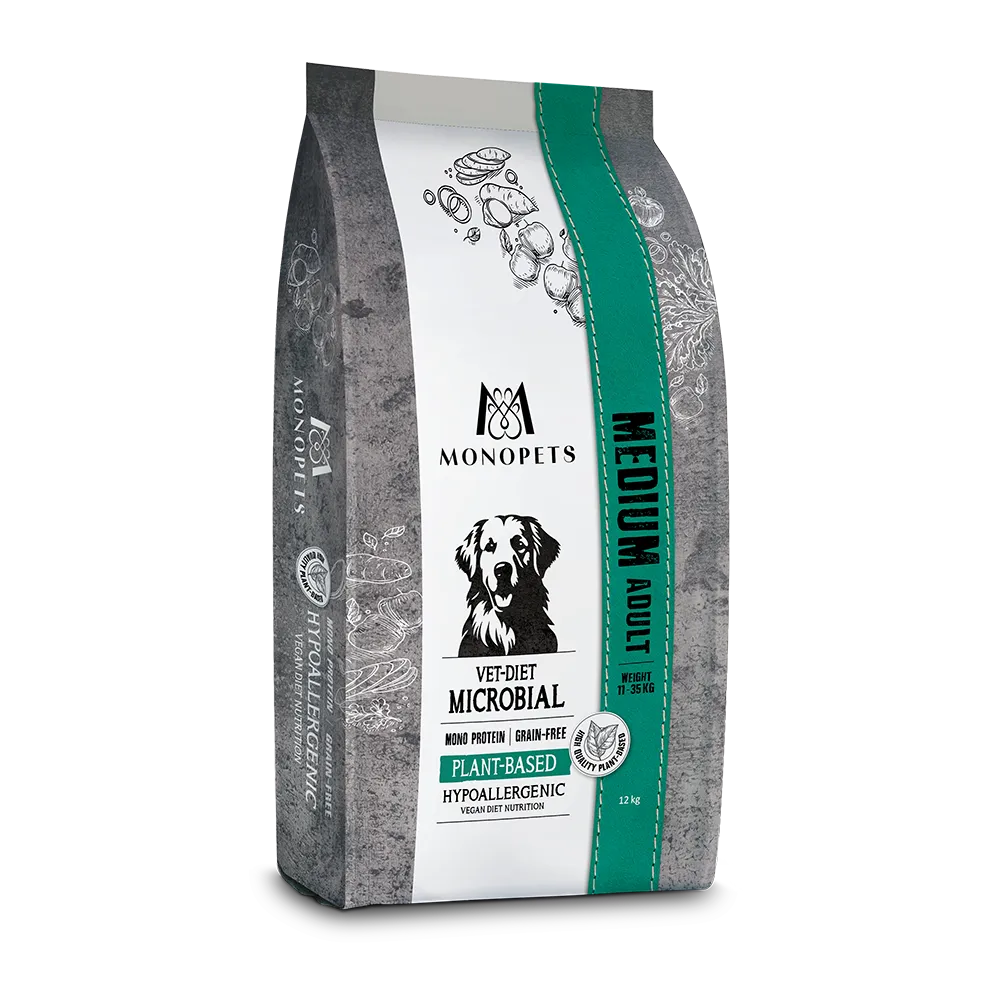 Monopets Medium Vet-Diet Microbial plant-based
