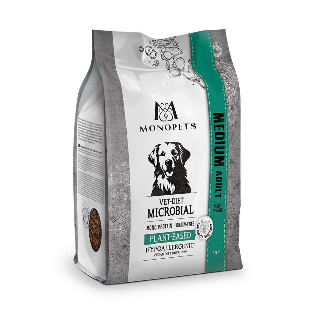 Monopets Medium Vet-Diet Microbial plant-based