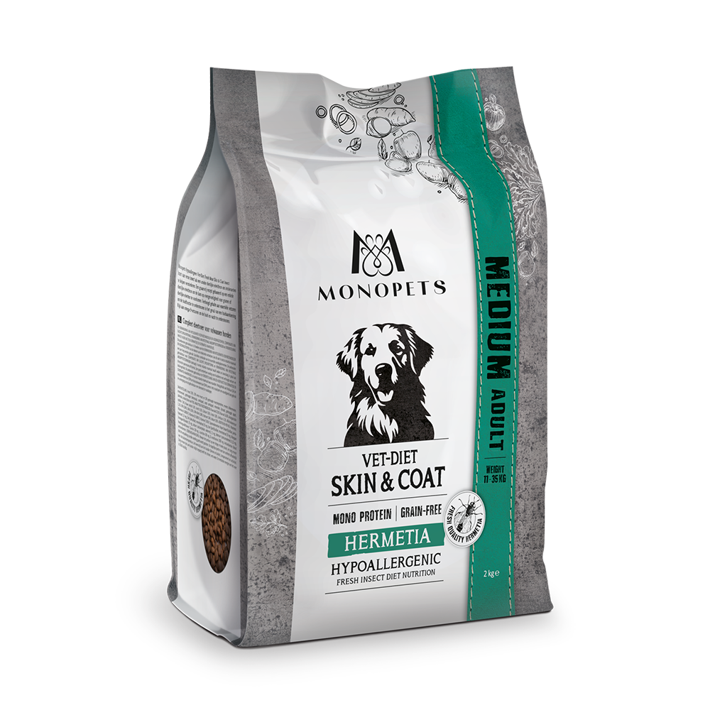 Monopets Medium Vet-Diet Skin & Coat Hermetia