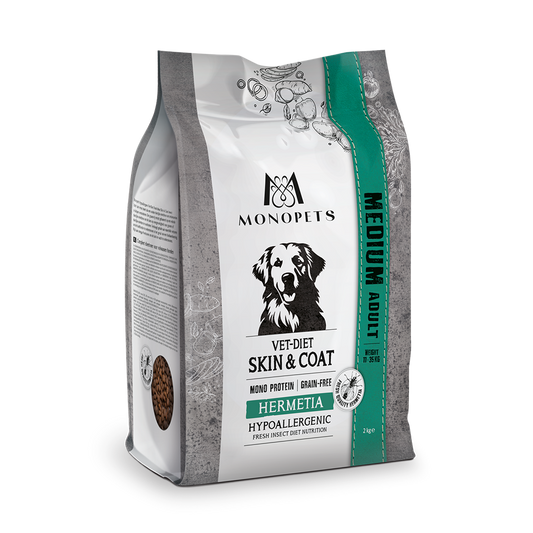 Monopets Medium Vet-Diet Skin & Coat Hermetia