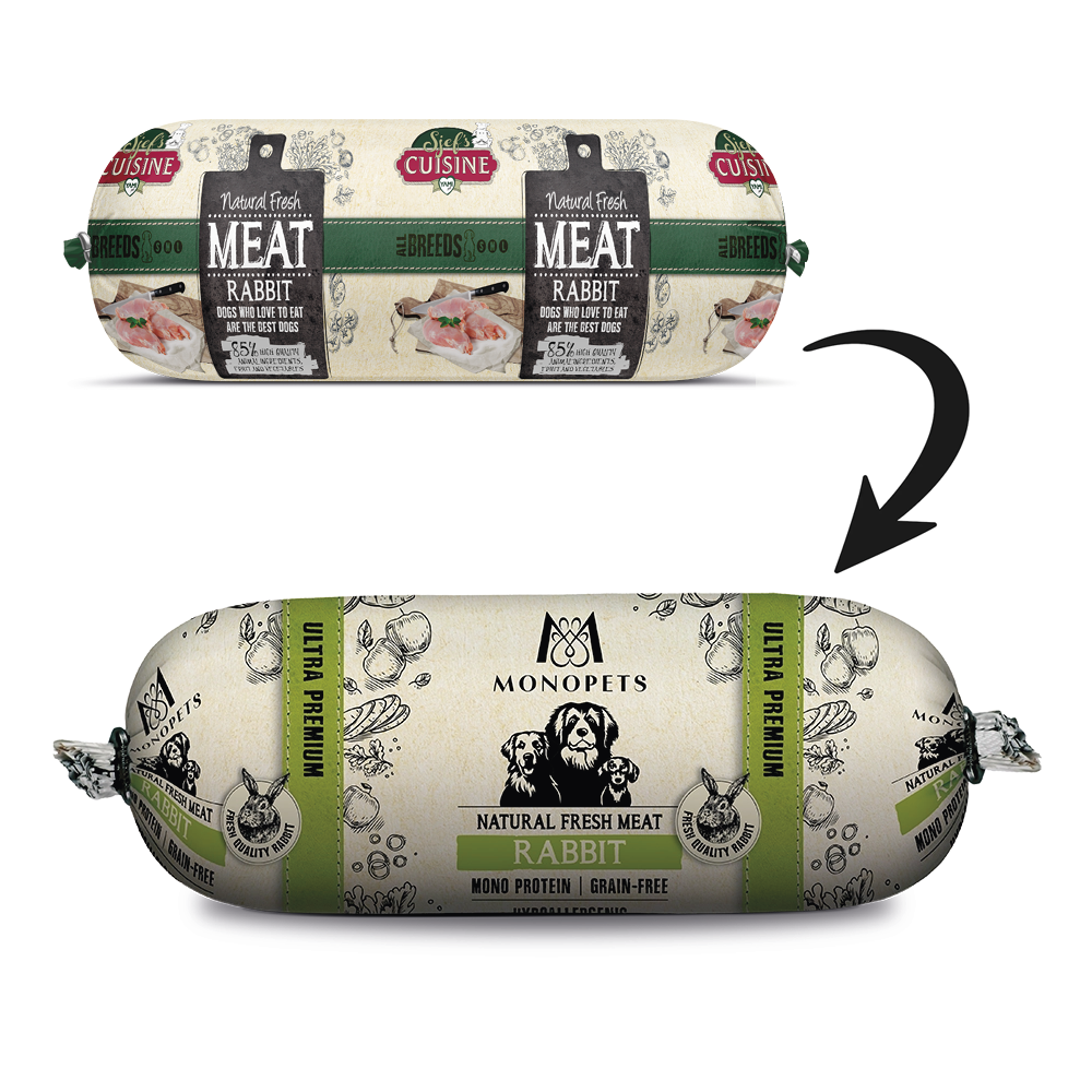 Hondenworst Fresh Rabbit Mono Protein